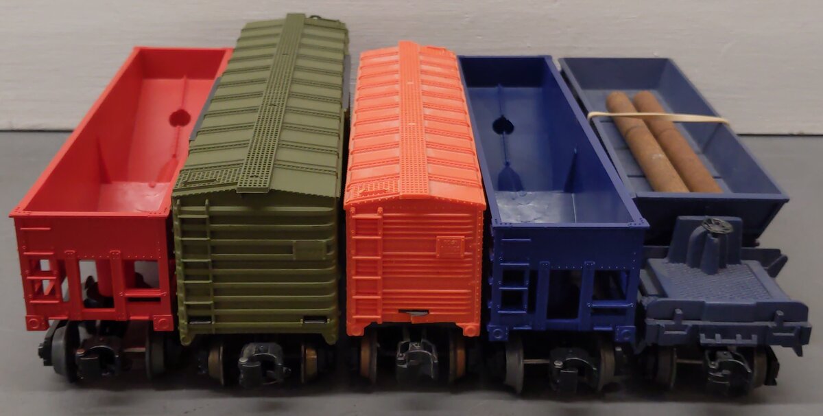 Lionel O Gauge Assorted Freight Cars 6-9304, 6-9040, 6-7100, 442715, 93108 [5] VG