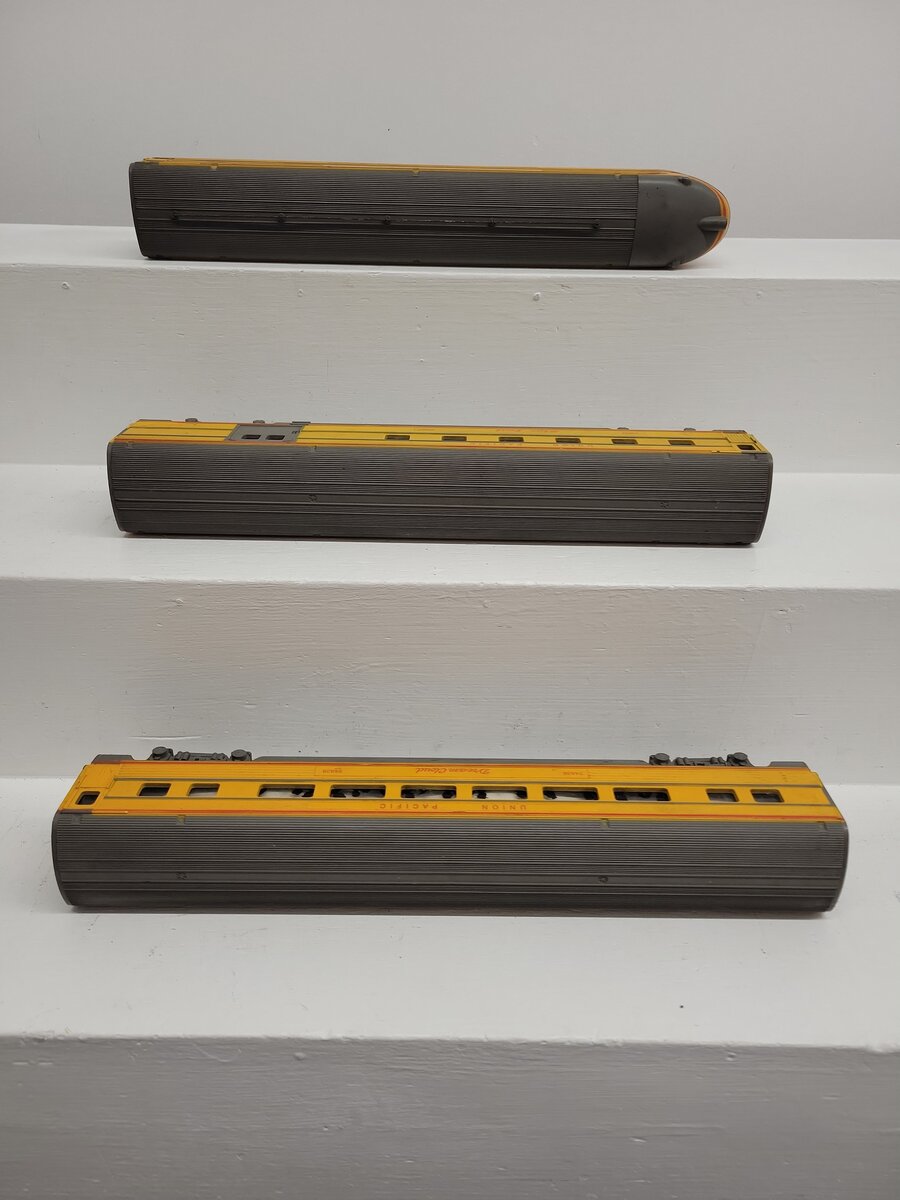 American Flyer S Vintage Union Pacific Passenger Cars 24838, 24840, 24837 [3] VG