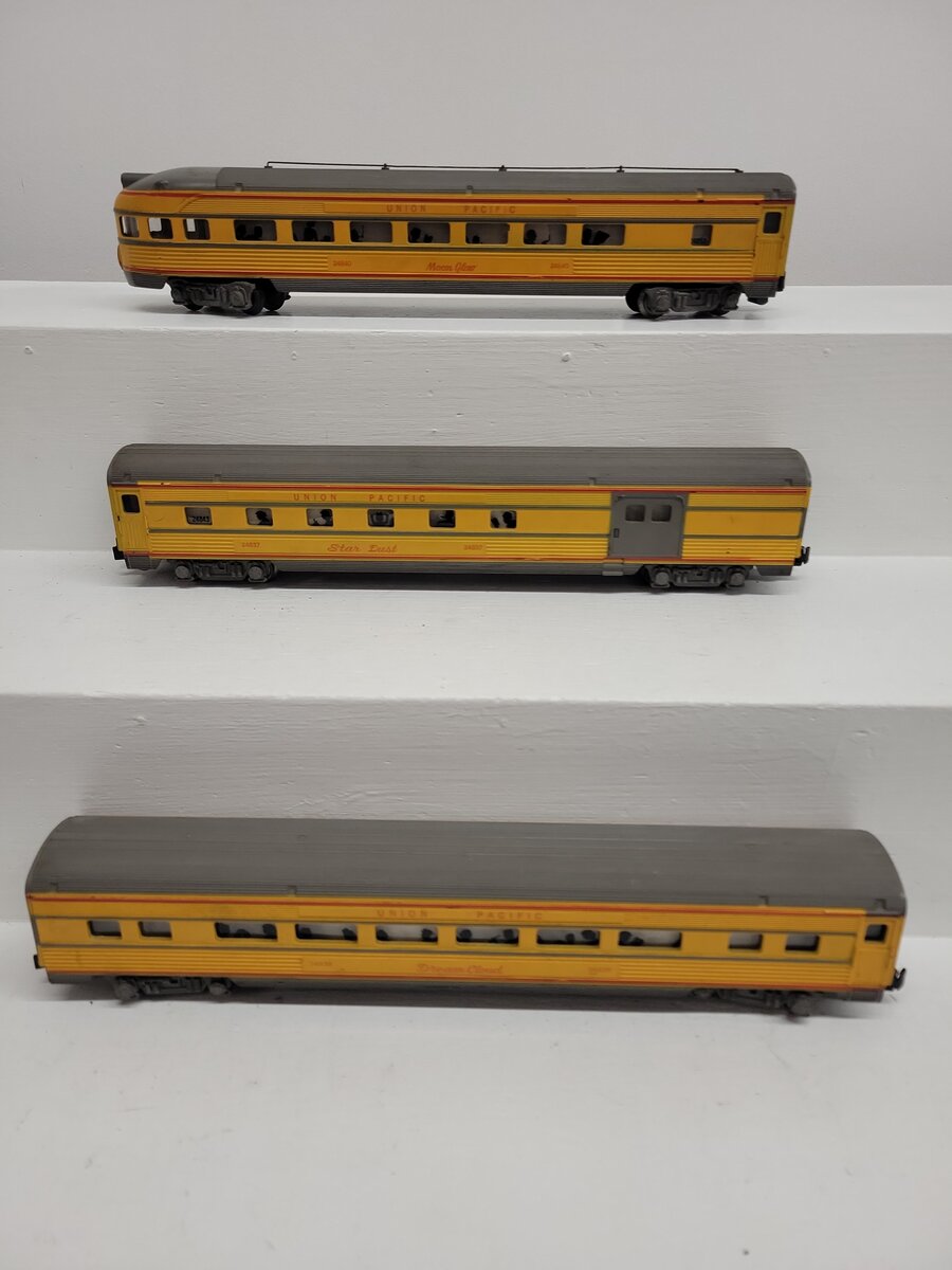 American Flyer S Vintage Union Pacific Passenger Cars 24838, 24840, 24837 [3] VG