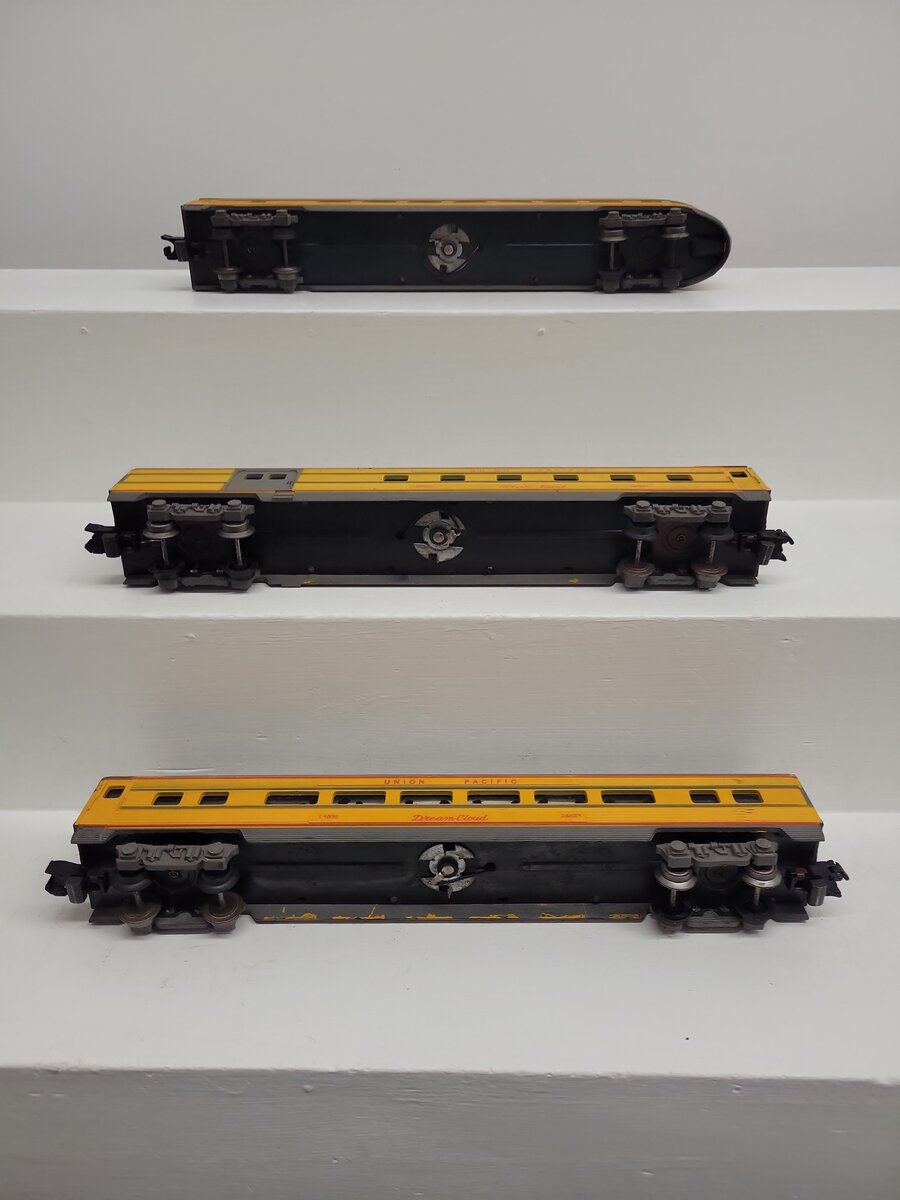 American Flyer S Vintage Union Pacific Passenger Cars 24838, 24840, 24837 [3] VG