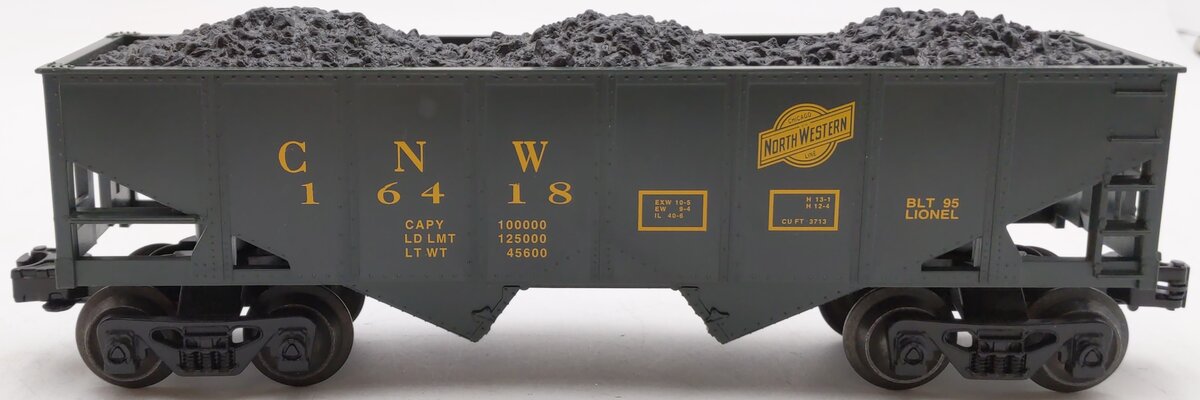 Lionel 6-16418 O Gauge Chicago & North Western 2-Bay Hopper EX/Box