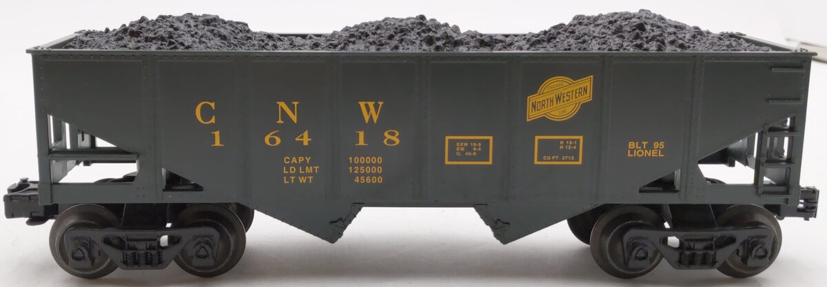 Lionel 6-16418 O Gauge Chicago & North Western 2-Bay Hopper EX/Box
