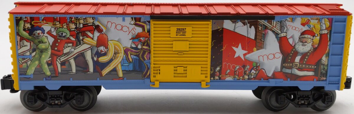Lionel 6-39297 O Gauge 2007 Macy's Parade Boxcar EX/Box