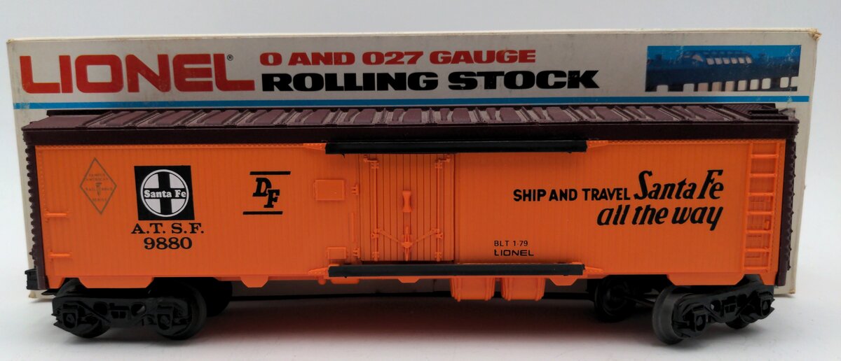 Lionel 6-9880 O Gauge AT&SF Famous American Railroad Refrigerator Car EX/Box