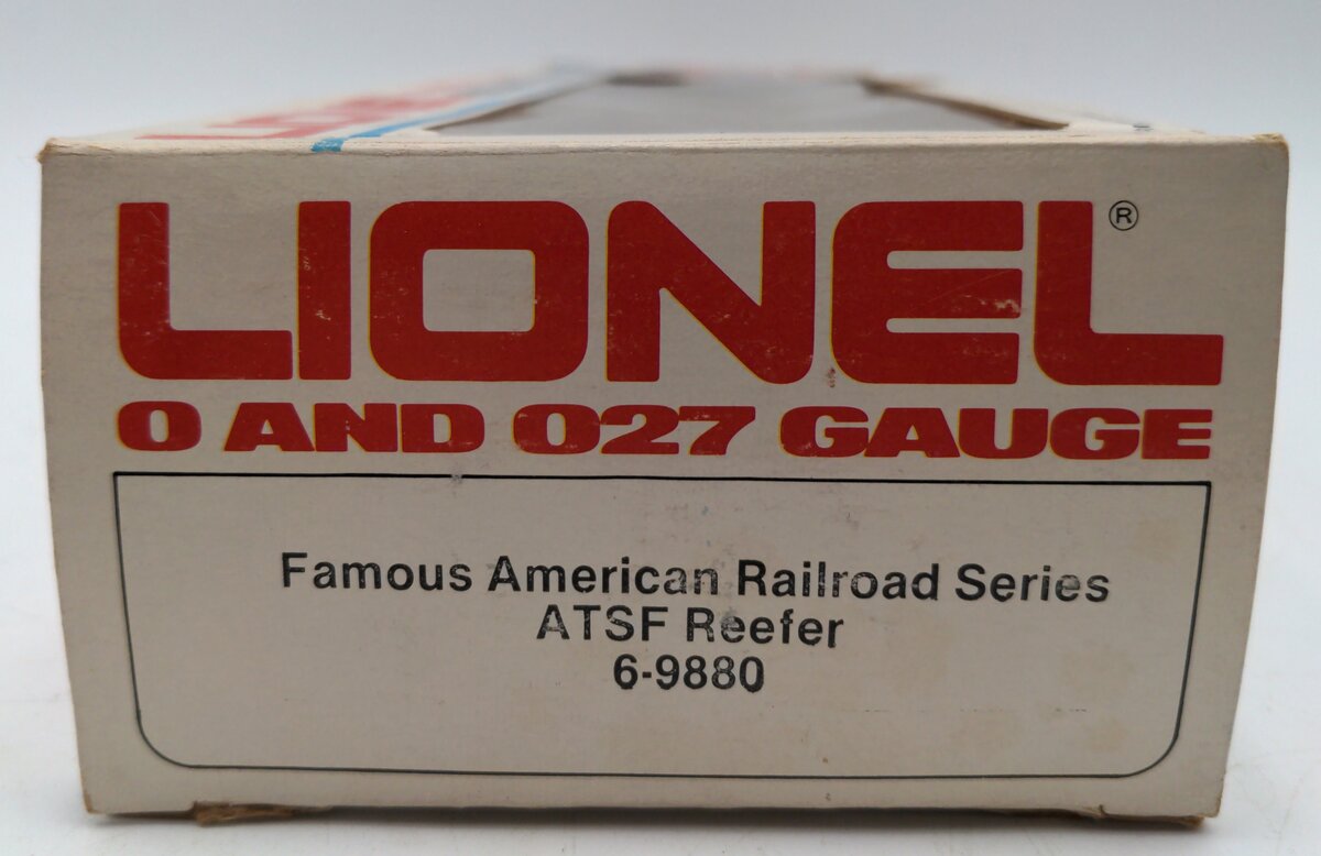 Lionel 6-9880 O Gauge AT&SF Famous American Railroad Refrigerator Car EX/Box