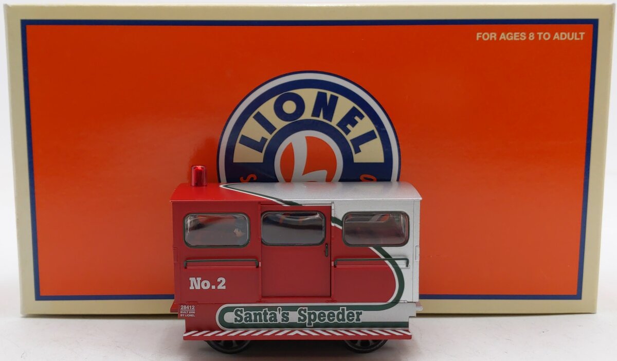 Lionel 6-28412 O Gauge 2006 Santa's Christmas Speeder #2 EX/Box