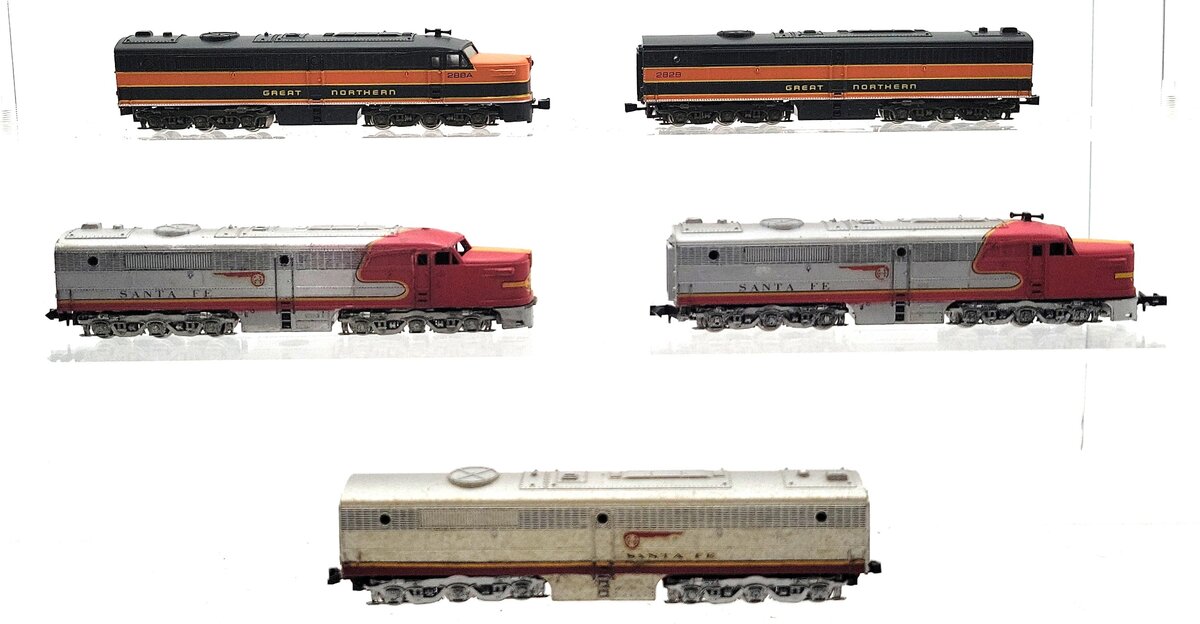 Con-Cor & Other N Scale Assorted Powered & Dummy Diesel Locomotives [5] VG