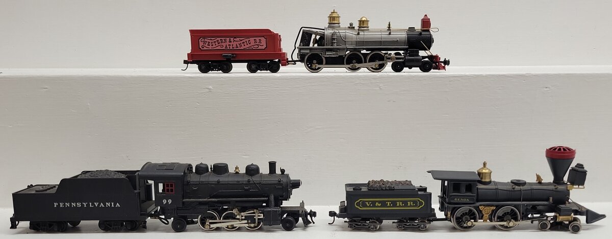 Mantua and Other HO Scale Assorted Stream Locomotives w/ Tenders [3] VG