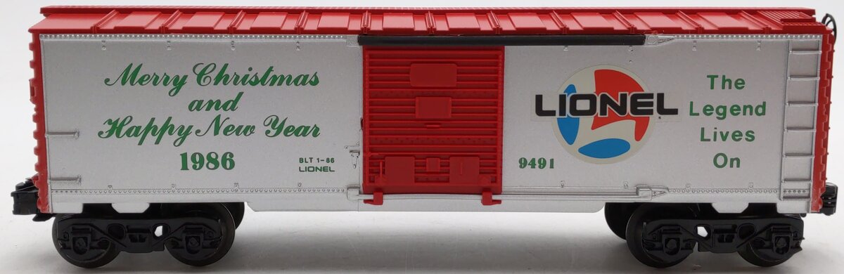 Lionel 6-9491 O Gauge 1986 Christmas Boxcar EX/Box