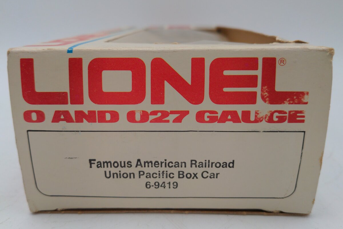 Lionel 6-9419 O Gauge Famous American Railroad Union Pacific Boxcar #9419 EX/Box