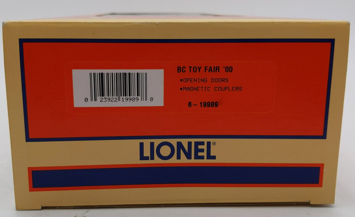 Lionel 6-19989 O BC 2000's Toy Fair Boxcar LN/Box