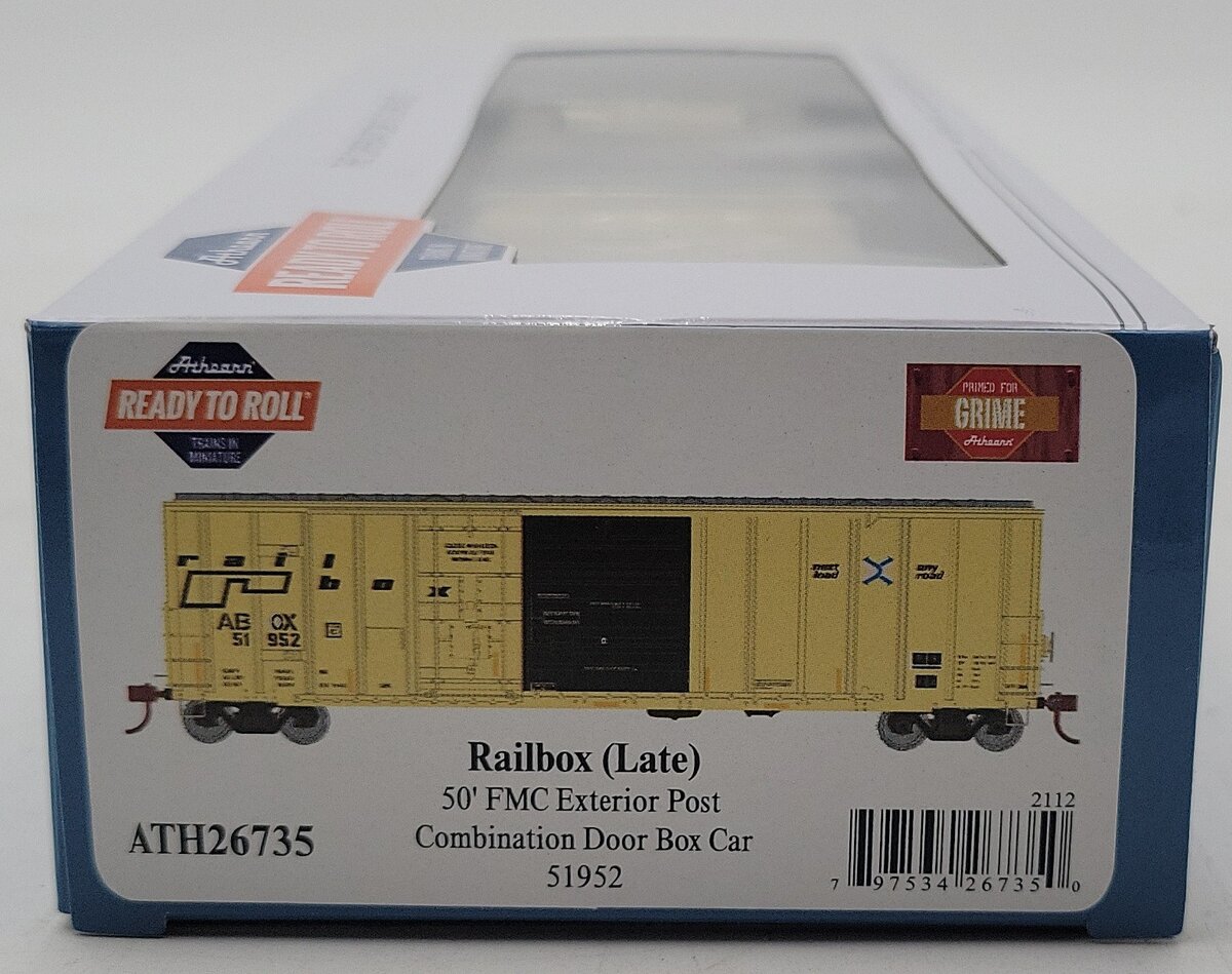 Athearn ATH26735 HO Railbox 50' FMC Combination Door Boxcar #91952 MT/Box