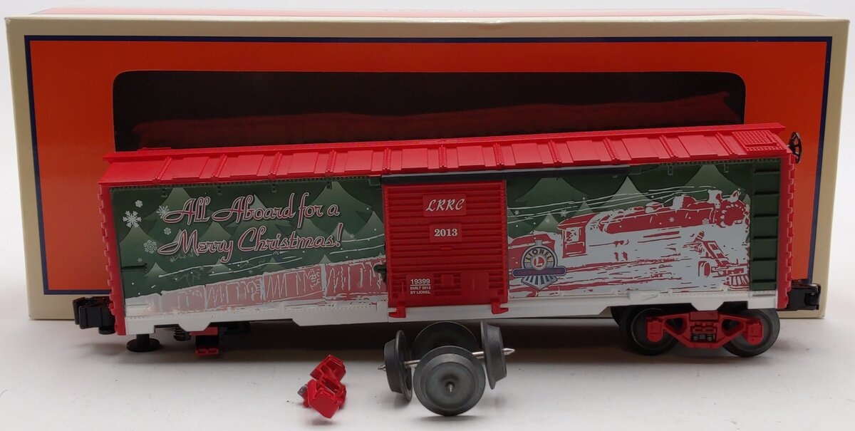 Lionel 6-19399 O Christmas LRRC Boxcar #2013 VG/Box