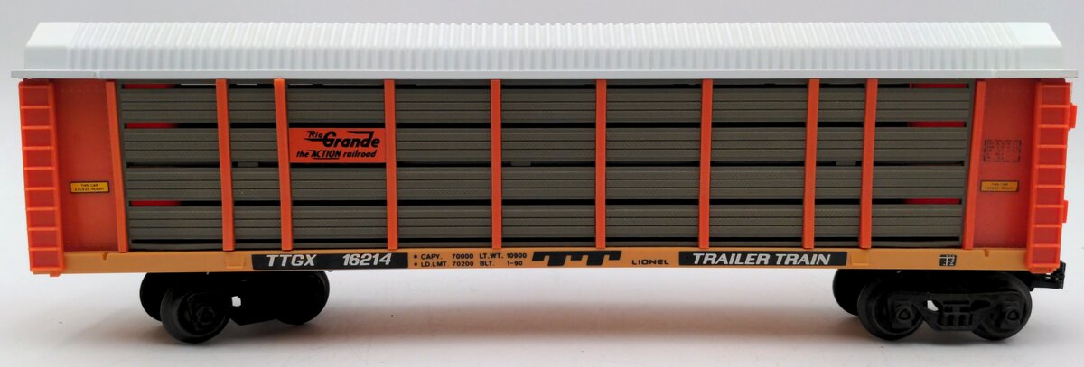 Lionel 6-16214 O Gauge Denver & Rio Grande Two Tier Auto Carrier EX/Box
