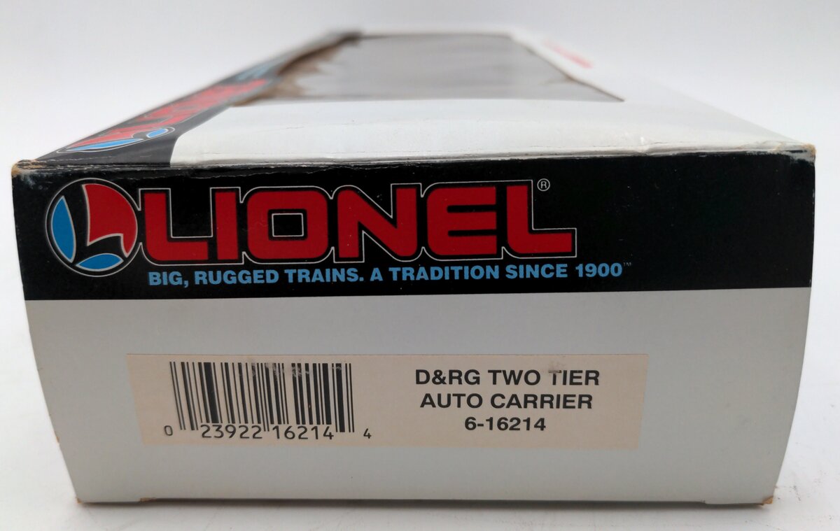 Lionel 6-16214 O Gauge Denver & Rio Grande Two Tier Auto Carrier EX/Box
