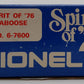Lionel 6-7600 O Spirit of 76 Mid West Division Porthole Lighted Caboose #7600 LN/Box