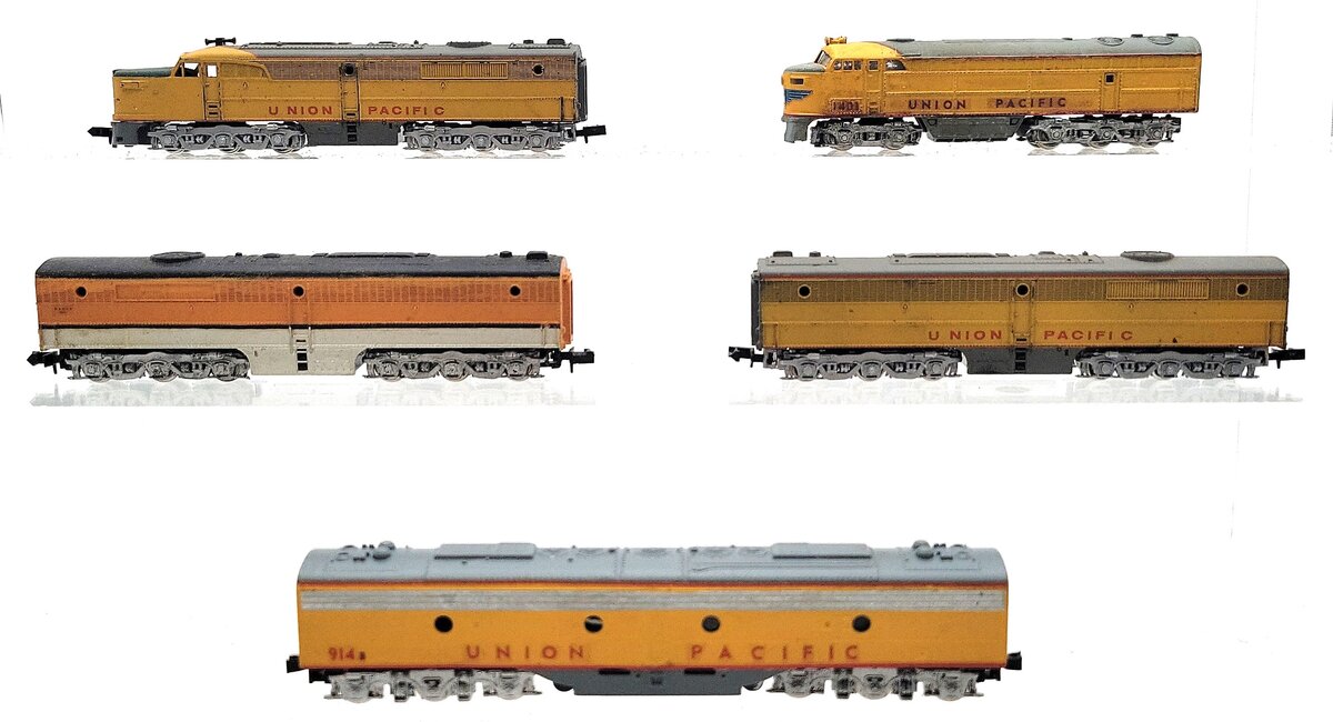 N Scale Custom A & B Diesel Locomotives [5] VG