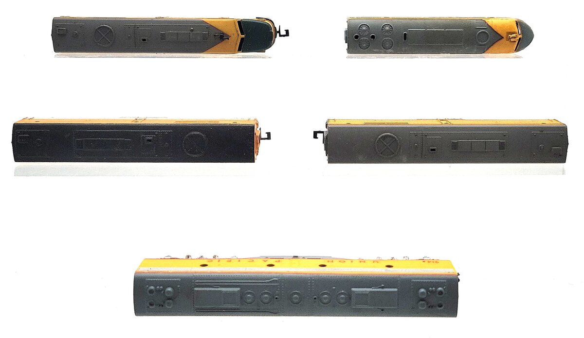 N Scale Custom A & B Diesel Locomotives [5] VG