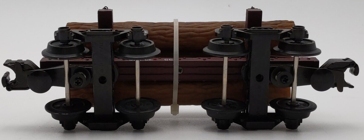 Atlas 1004003-2 O Gauge 3-Rail Sugar Pine Skeleton Log Car w/ Log Load #66 LN/Box