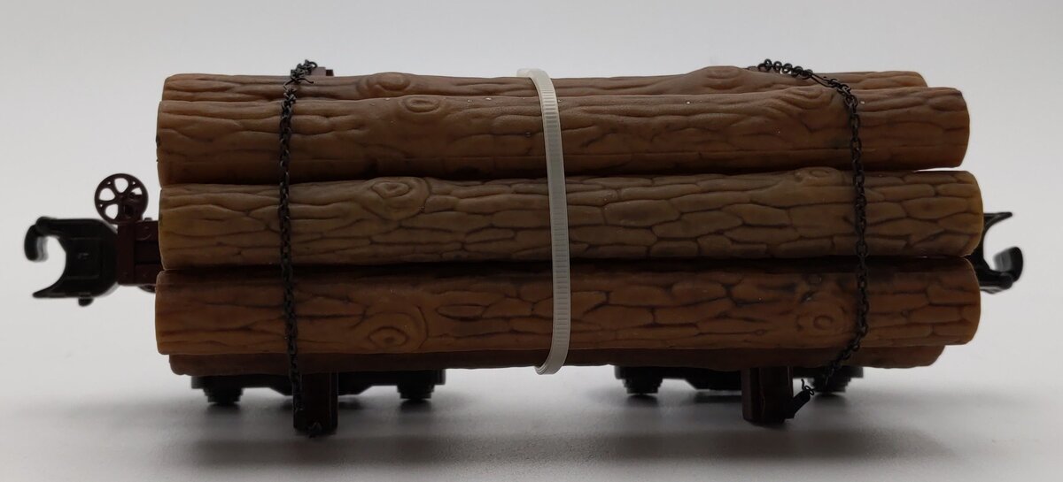 Atlas 1004003-2 O Gauge 3-Rail Sugar Pine Skeleton Log Car w/ Log Load #66 LN/Box