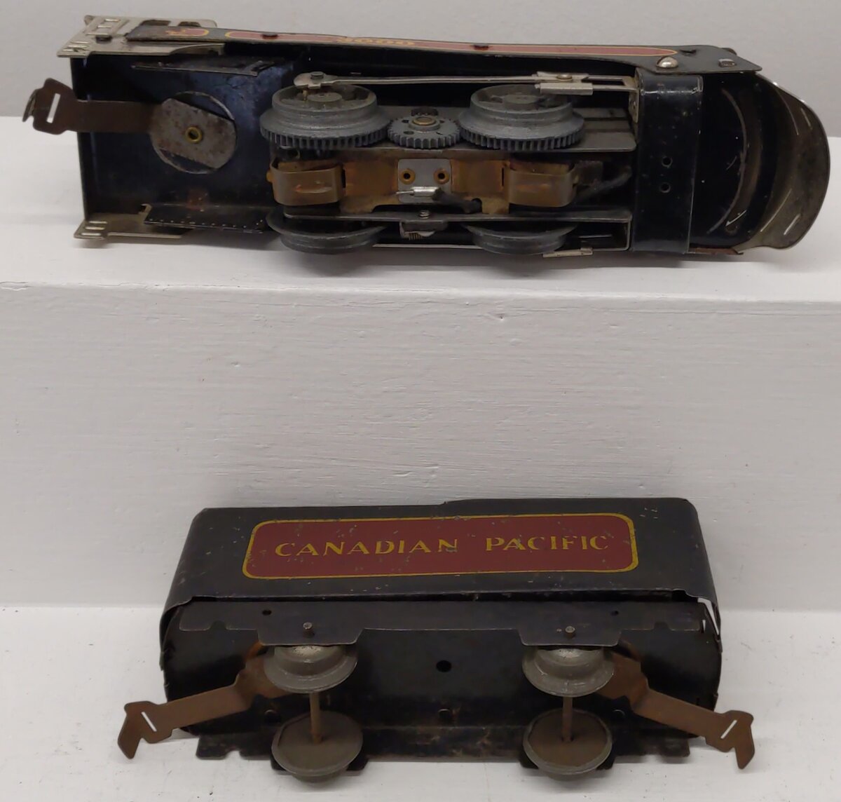 Marx 397 Vintage O Gauge Canadian Pacific Steam Locomotive and Tender #3000 VG
