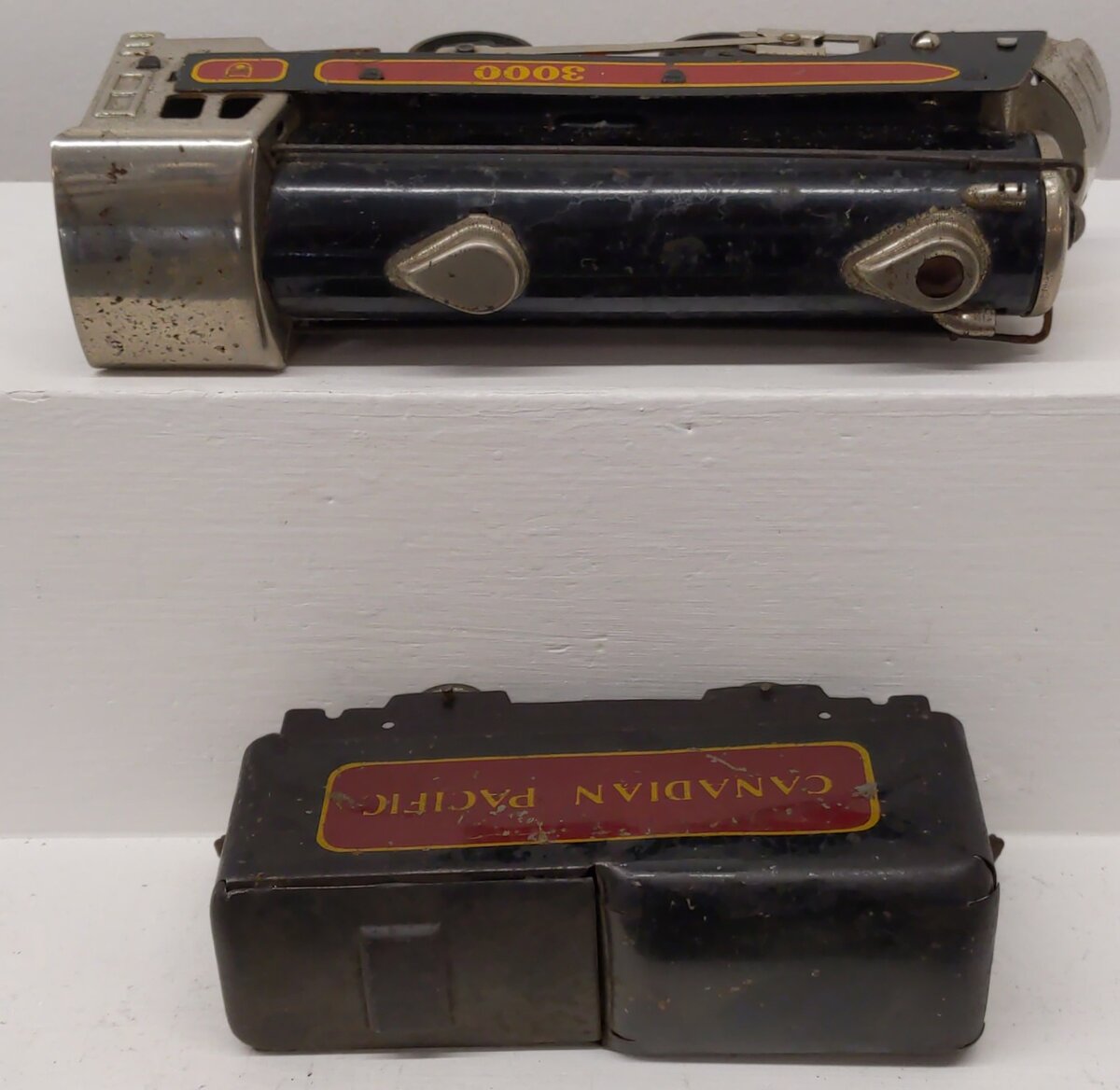 Marx 397 Vintage O Gauge Canadian Pacific Steam Locomotive and Tender #3000 VG