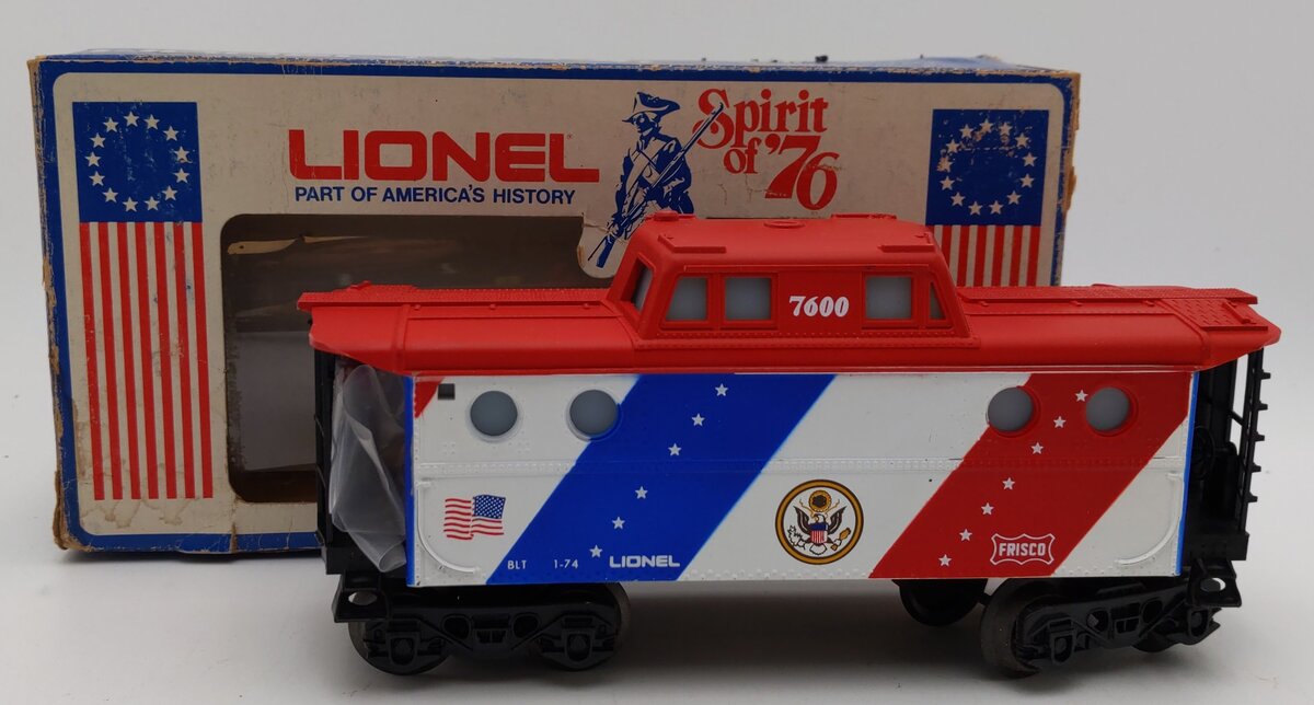 Lionel 6-7600 O Gauge Spirit of 76 N5C Porthole Lighted Caboose #7600 LN/Box