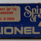 Lionel 6-7600 O Gauge Spirit of 76 N5C Porthole Lighted Caboose #7600 LN/Box