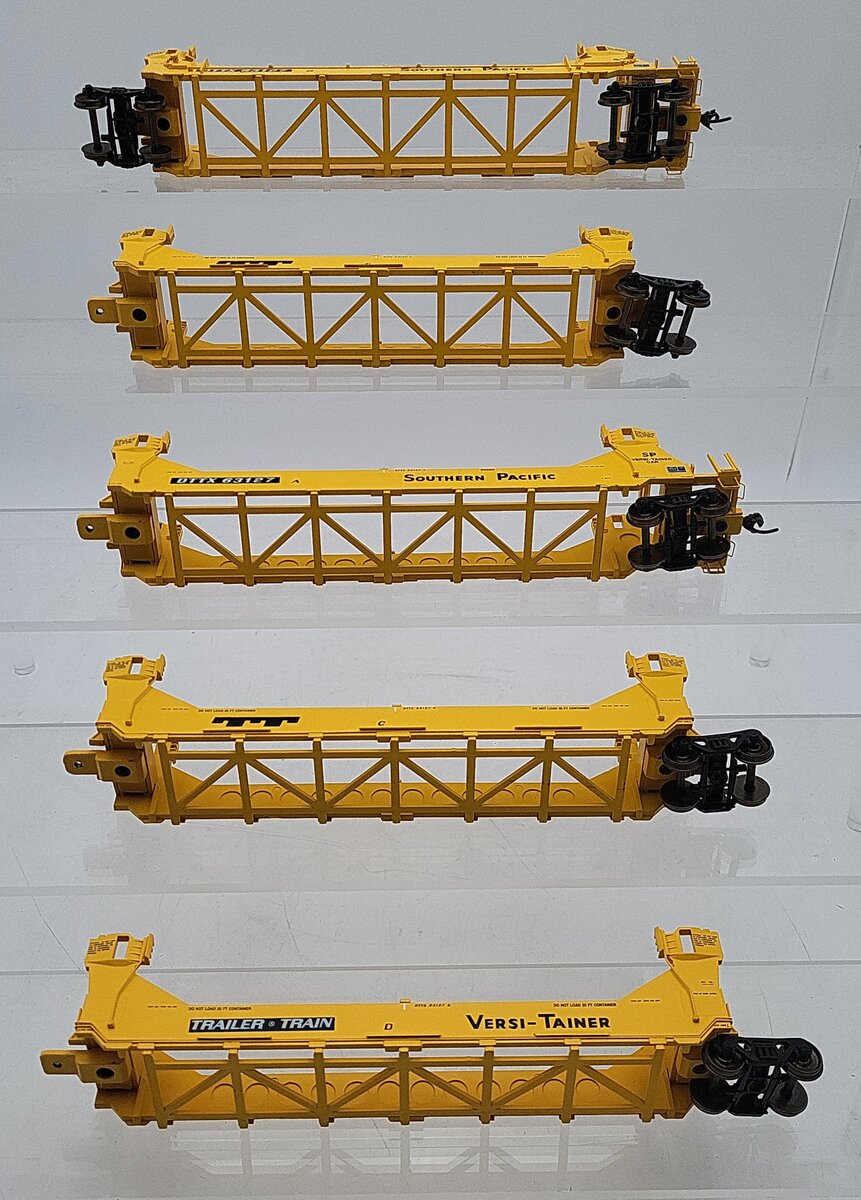 A-Line 47611-02 HO Scale Southern Pacific Twin-Stack Container 5 Car Set EX/Box