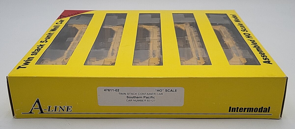 A-Line 47611-02 HO Scale Southern Pacific Twin-Stack Container 5 Car Set EX/Box