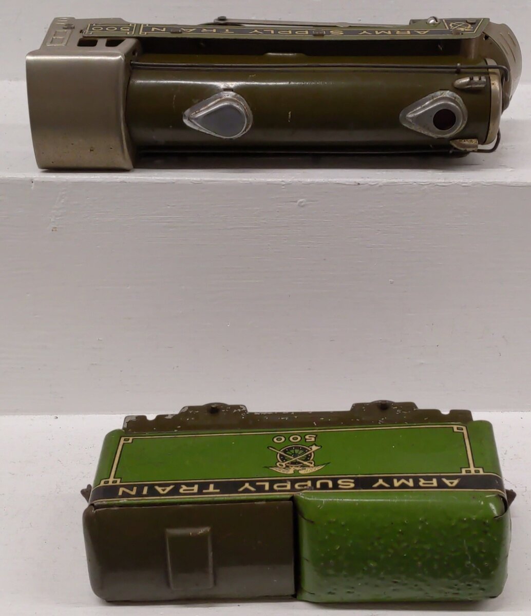 Marx 500 Vintage O Army Supply Train Steam Locomotive VG