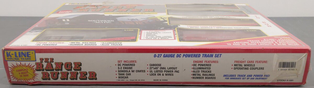K-Line K1301 O Gauge Southern Pacific "The Range Runner" Diesel Freight Set MT/Box