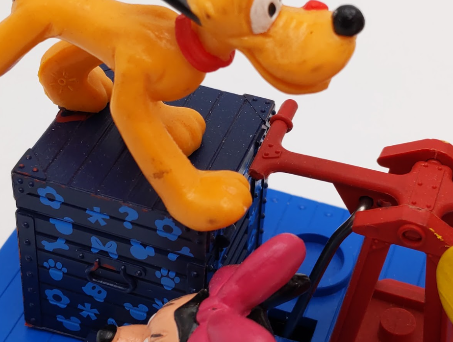 LGB 23010 G Scale Disney with Mickey, Minnie, & Pluto Operating Hand Car VG