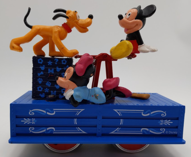 LGB 23010 G Scale Disney with Mickey, Minnie, & Pluto Operating Hand Car VG