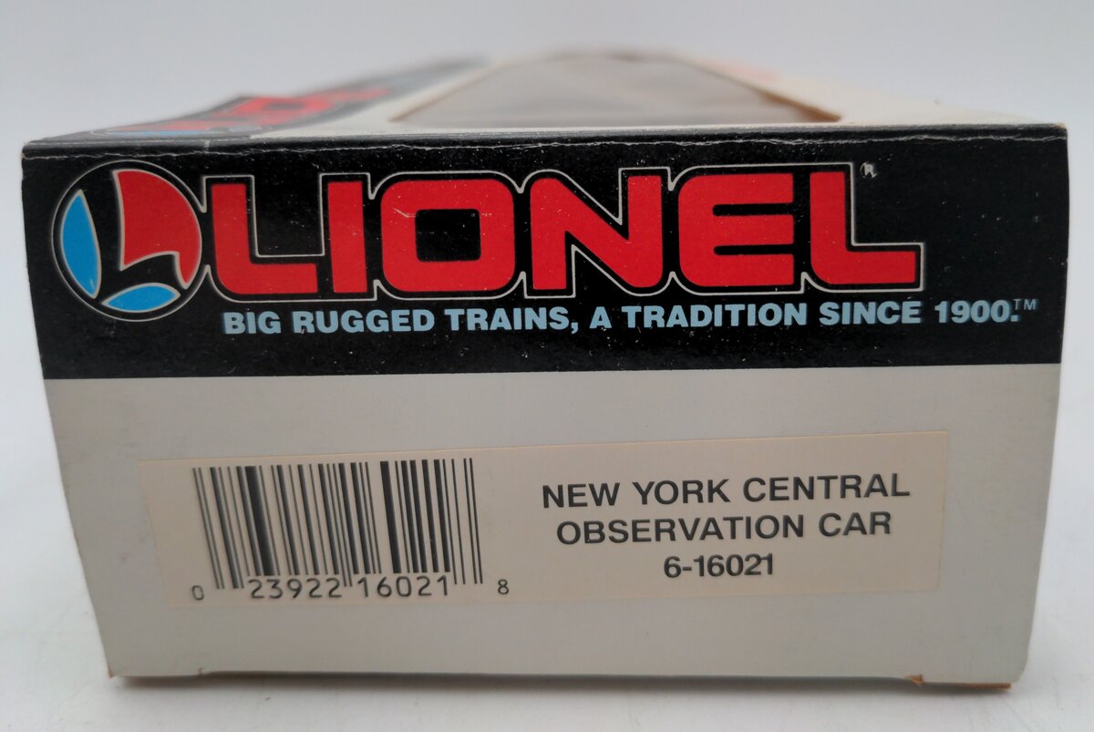 Lionel 6-16021 O Gauge New York Central 'Fort Dearborn' Observation Car EX/Box