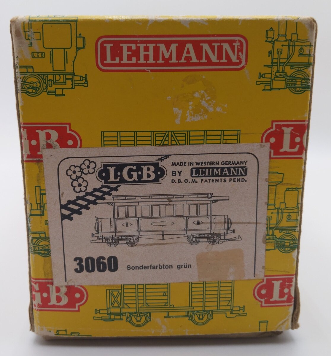 LGB 3060 G Scale Green 8-Wheel Passenger Car (No Lights) EX/Box