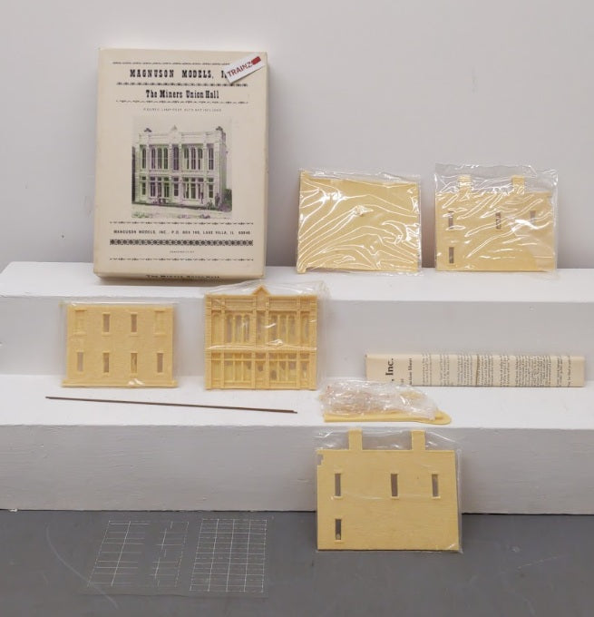 Magnuson Models M502 HO Scale Minors Union Hall Cast Resin Building Kit LN/Box
