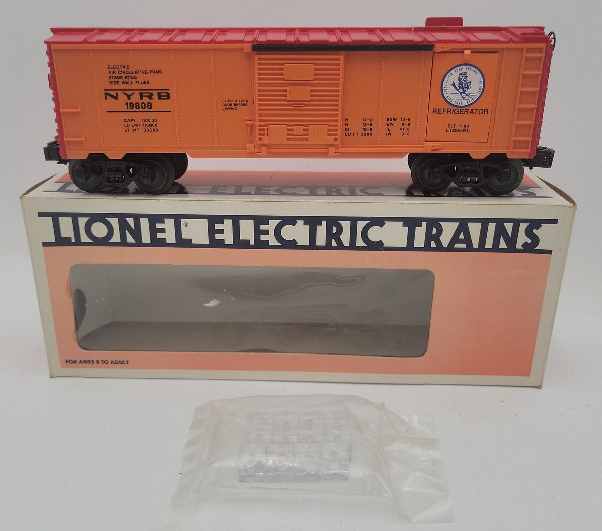 Lionel 6-19808 O Gauge New York Central Ice Car EX/Box