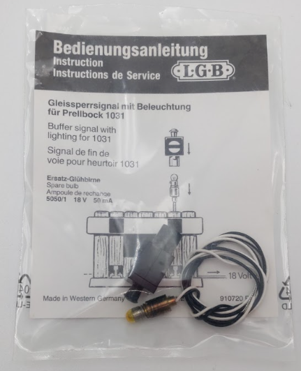 LGB 10310 G Scale Lighted Bumper LN/Box