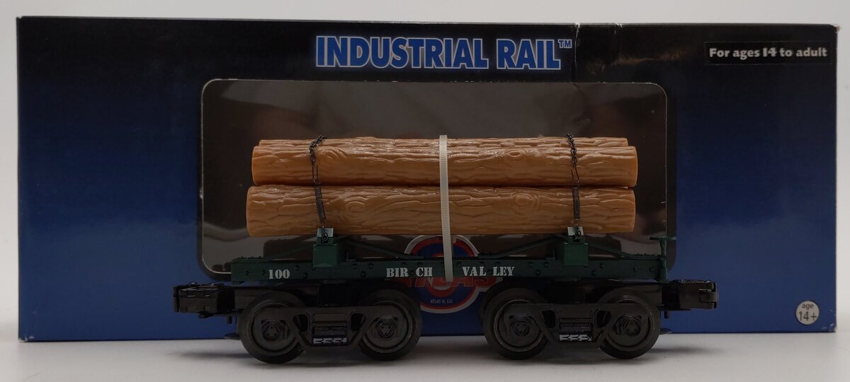 Industrial Rail 1004007 Birch Valley Log Car LN/Box