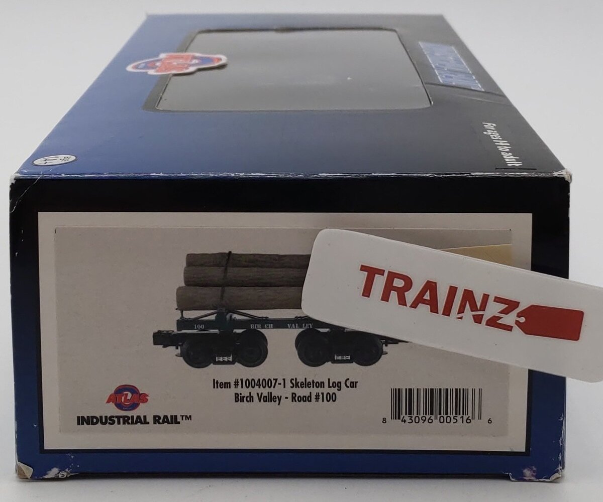 Industrial Rail 1004007 Birch Valley Log Car LN/Box