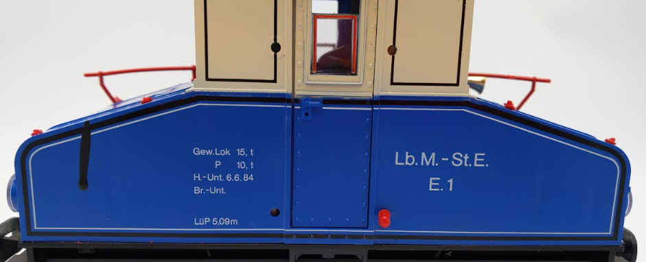 LGB 2030E G Scale Blue Steeple Cab Electric Locomotive/Box