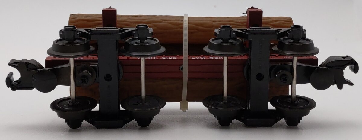 Industrial Rail 1004004-2 O Gauge Westside Lumber Skeleton Log Car w/ Log Load LN/Box