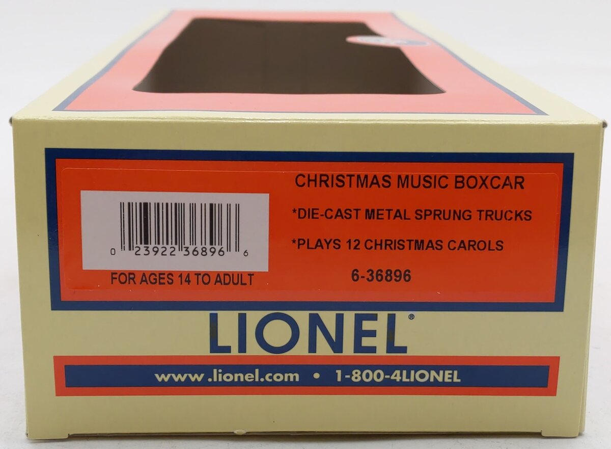 Lionel 6-36896 O Gauge 2009 Christmas Music Boxcar LN/Box