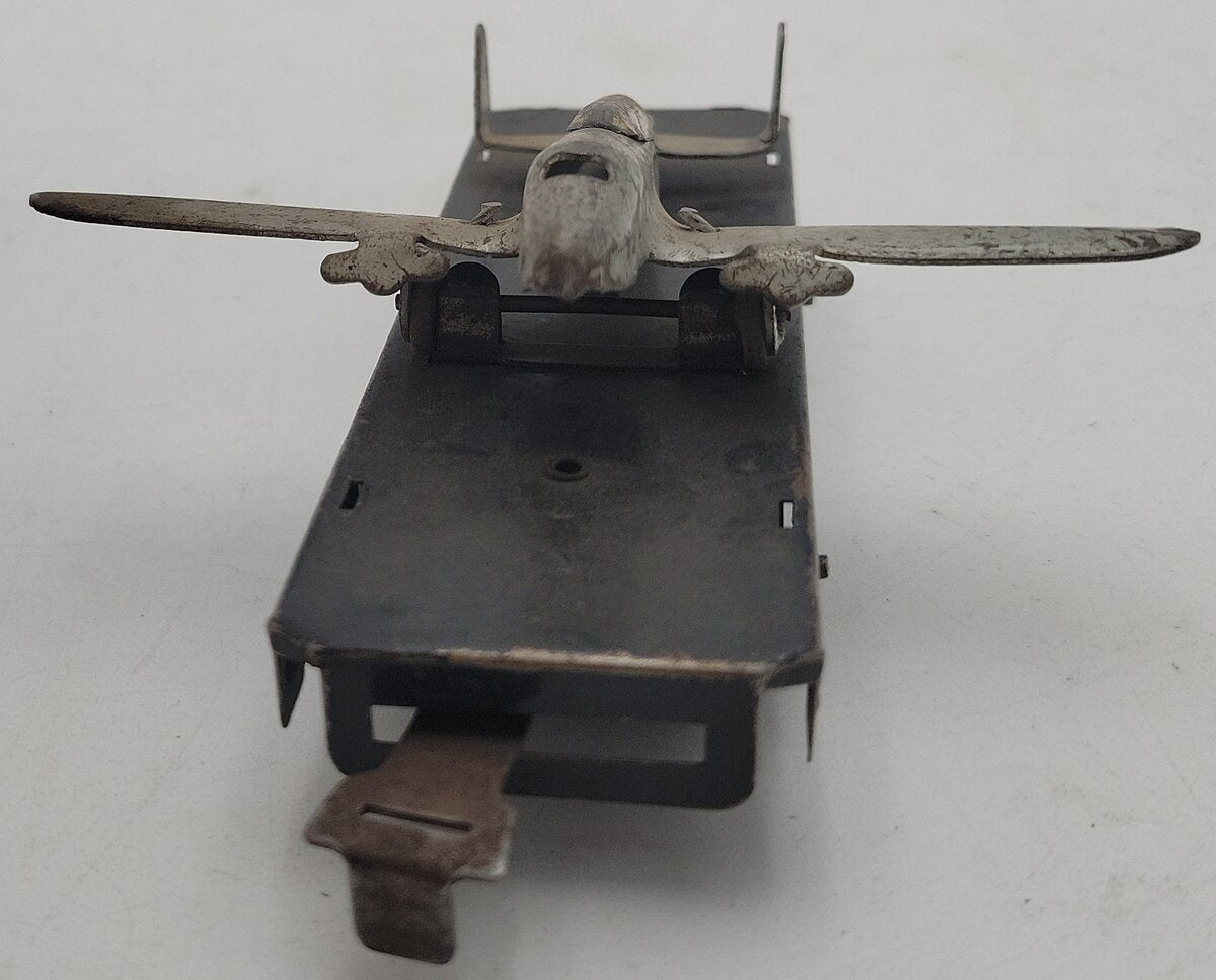 Marx O Gauge Army Supply Litho Flat Car w/Airplane VG