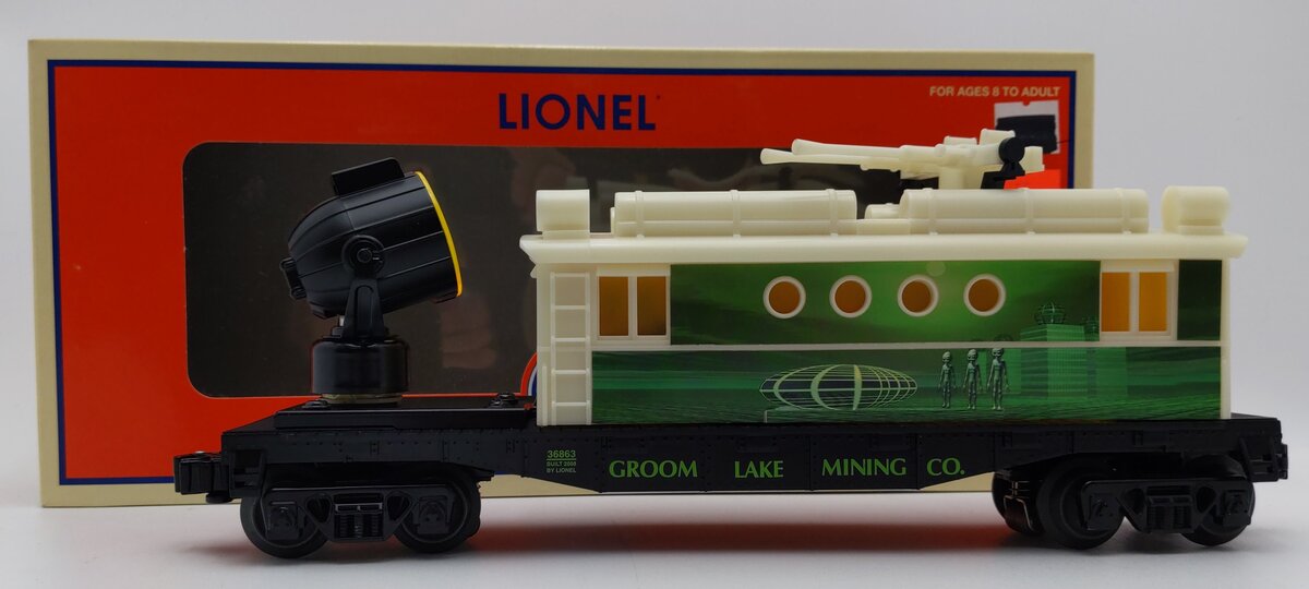Lionel 6-36863 O Alien Security Operating Car W/ Lights NIB