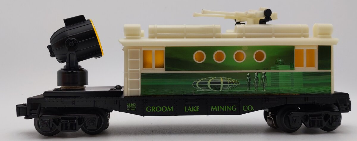 Lionel 6-36863 O Alien Security Operating Car W/ Lights NIB