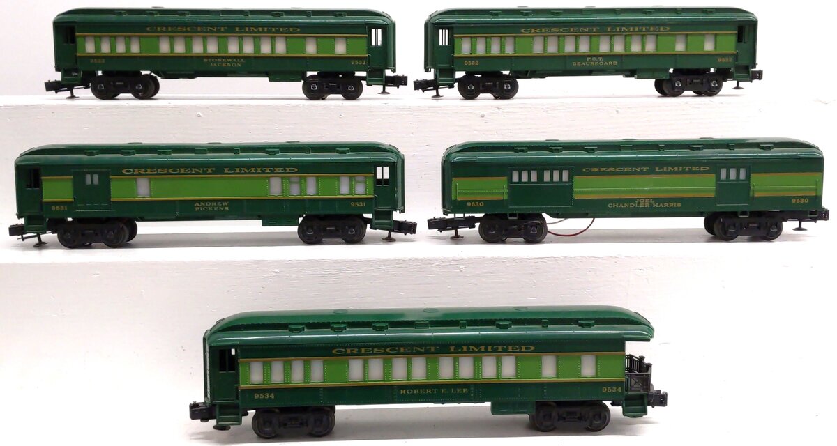 Lionel 6-9530-34 O Gauge Southern Crescent Passenger 5-Car Set EX