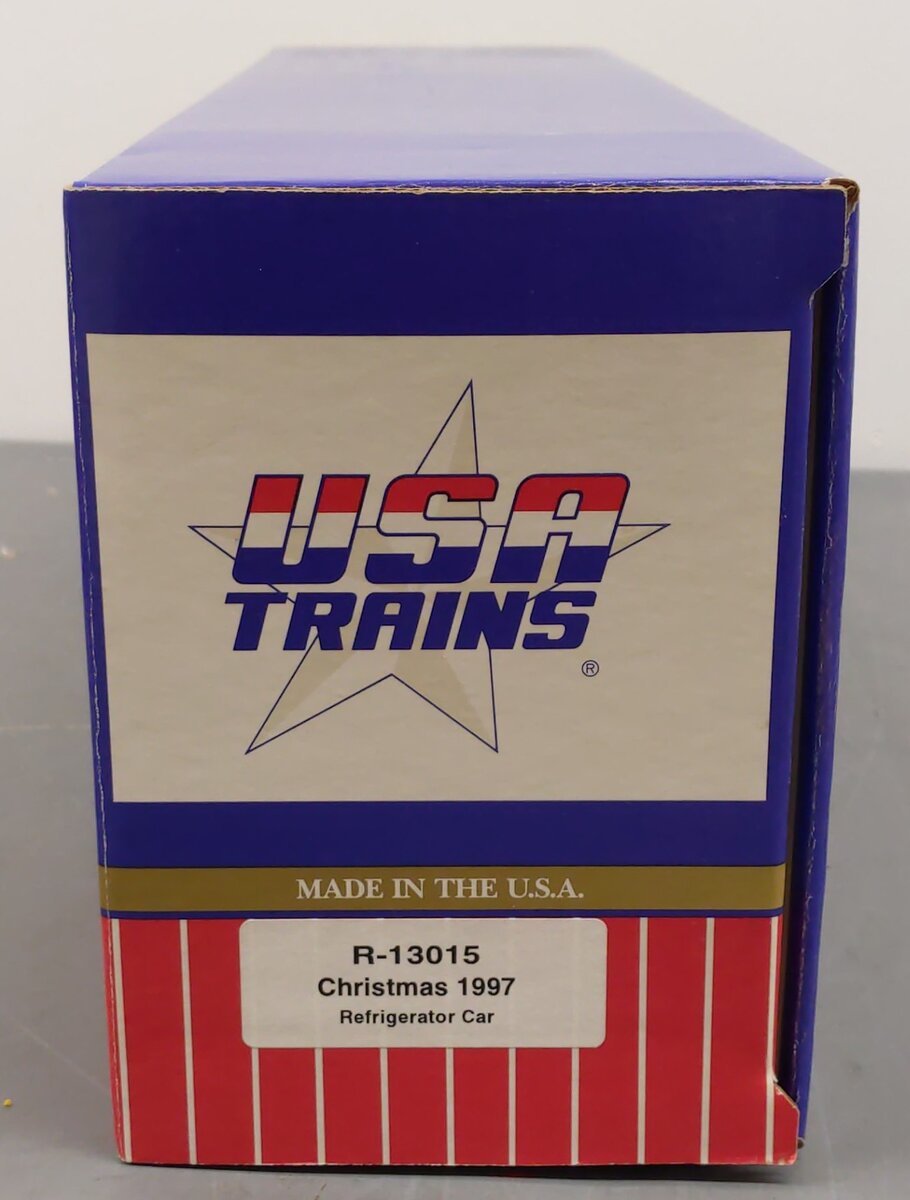 USA Trains R-13015 G Scale Christmas 1997 Reefer Car EX/Box