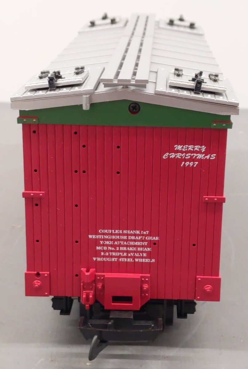 USA Trains R-13015 G Scale Christmas 1997 Reefer Car EX/Box